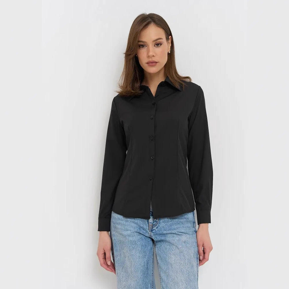 Casual Versatile Design Commuter Long Sleeve Shirt